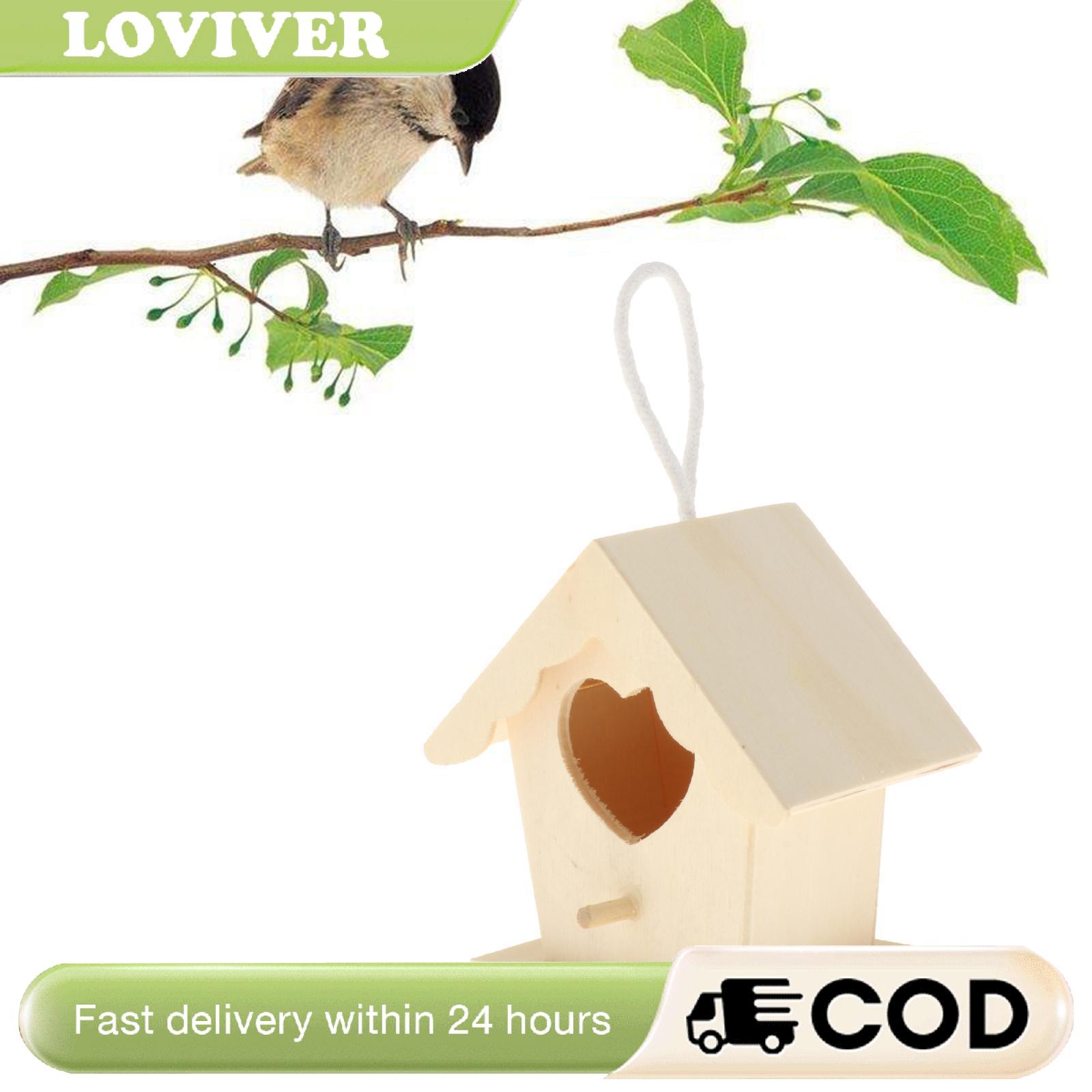 Loviver Wooden Birdhouse, Outdoor Hanging Birdhouse, Birdhouse, ราคา 130 บาท*ส่งฟรี
