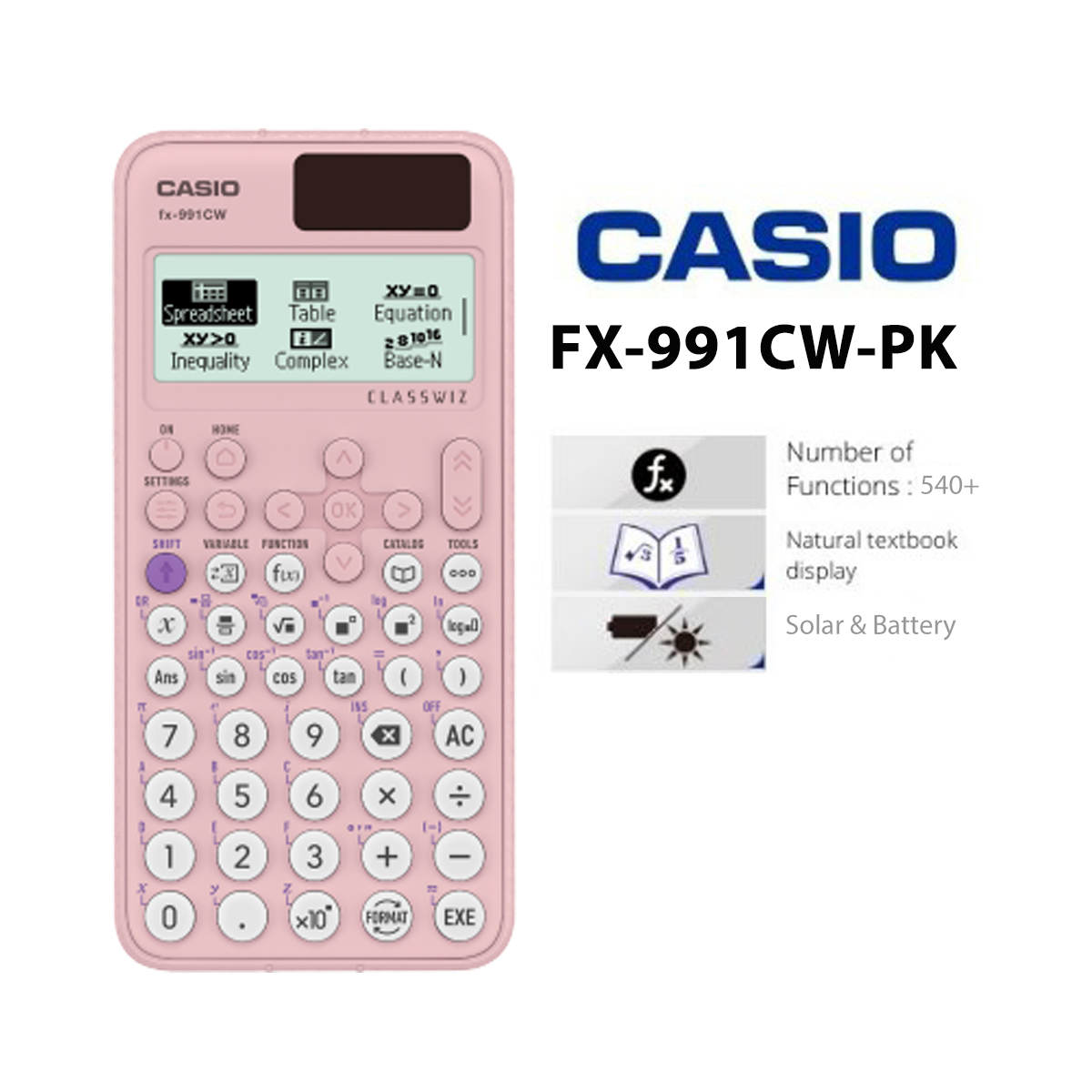 Casio FX-991CW Advanced Scientific Calculator | CLASSWIZ | Complex Number Calculation Calculators