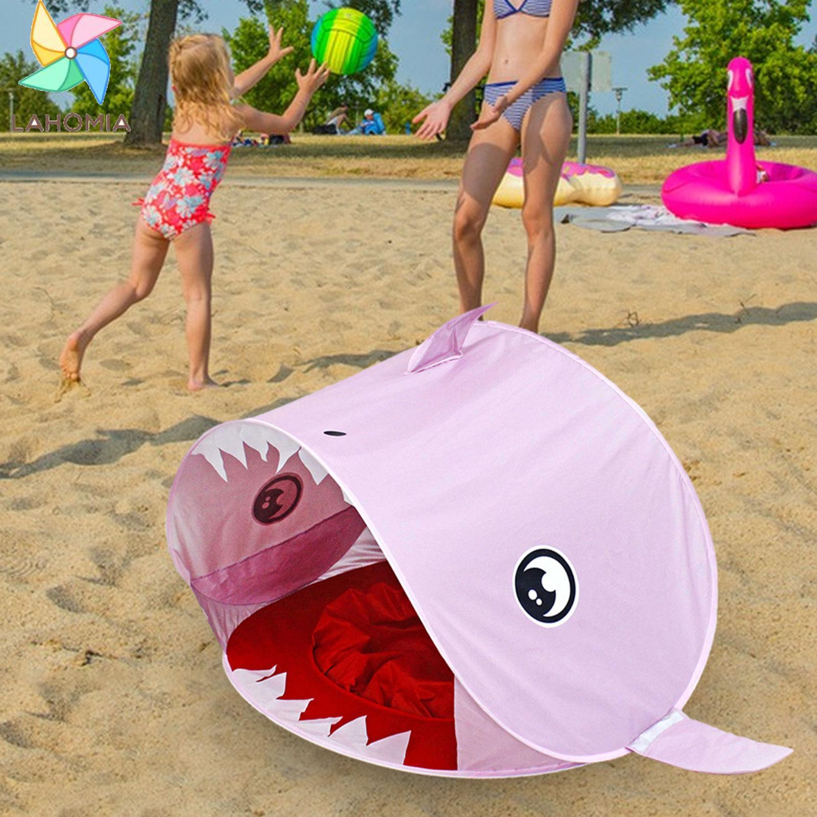 lahomia Shark Tent Portable Child Room Decoration Collapsible Gifts Pretend Play Toy Children Play Tent Indoor Playhouse for Kids