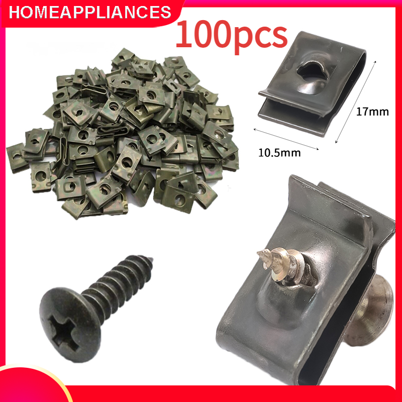 50 ốc + 50 bát kẹp dàn áo Winner , Sirius , Exciter , Nouvo 5 li dài 15mm / ốc dàn áo xe Yamaha