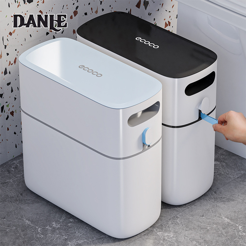 New type of trash can for home bathroom and kitchen with lid and large automatic packing paper bucket ราคา 469 บาท*ส่งฟรี