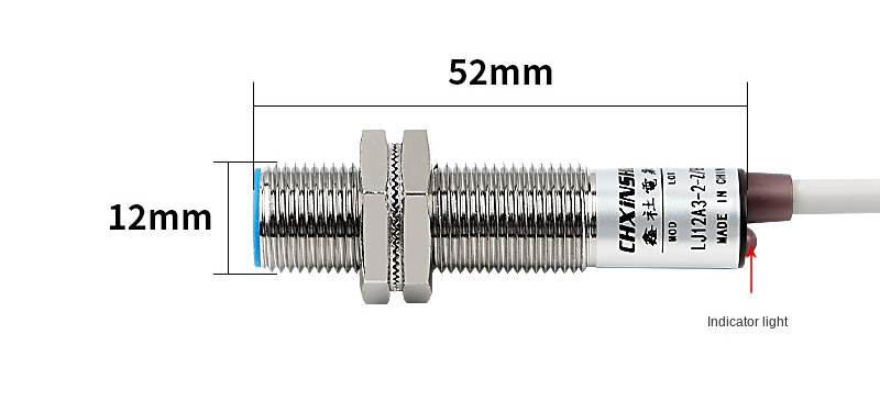 LJ12A3-2-J/DZ Cảm Biến Tiệm Cận CHXINSHE M12 | Tùy chọn LJ12A3-2-Z / LJ12A3-4-Z Công Tắc NPN/PNP NO/NC 24V | Phát Hiện 2mm/4mm | Tự Động Hóa Công Nghiệp Chính Hãng