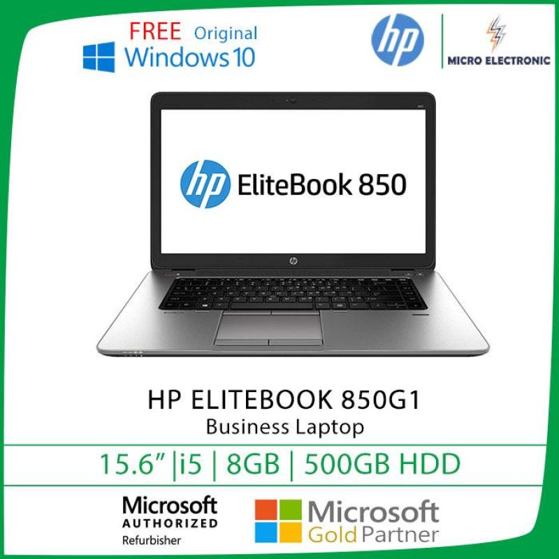 Hp Elitebook 850 G1 Business Laptop 15.6 HD Core i5-4th Gen 8GB RAM 500GB HDD Win10 Refurbished PC Computer Digital Electronics
