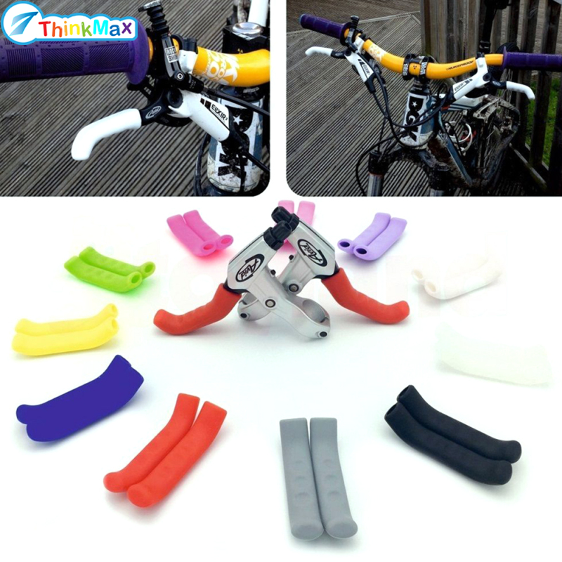 Anti-slip Folding Rubber Bicycle Brake Handle Lever Sleeve Protective Cover - One Pair ราคา 10 บาท*ส่งฟรี