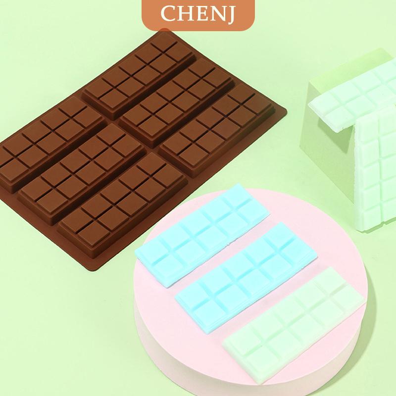 [COD] CHENJ 6กริดขนาดเล็กวาฟเฟิลสี่เหลี่ยมผืนผ้าช็อกโกแลตบาร์ซิลิโคนถาดแม่พิมพ์ ราคา 40 บาท*ส่งฟรี