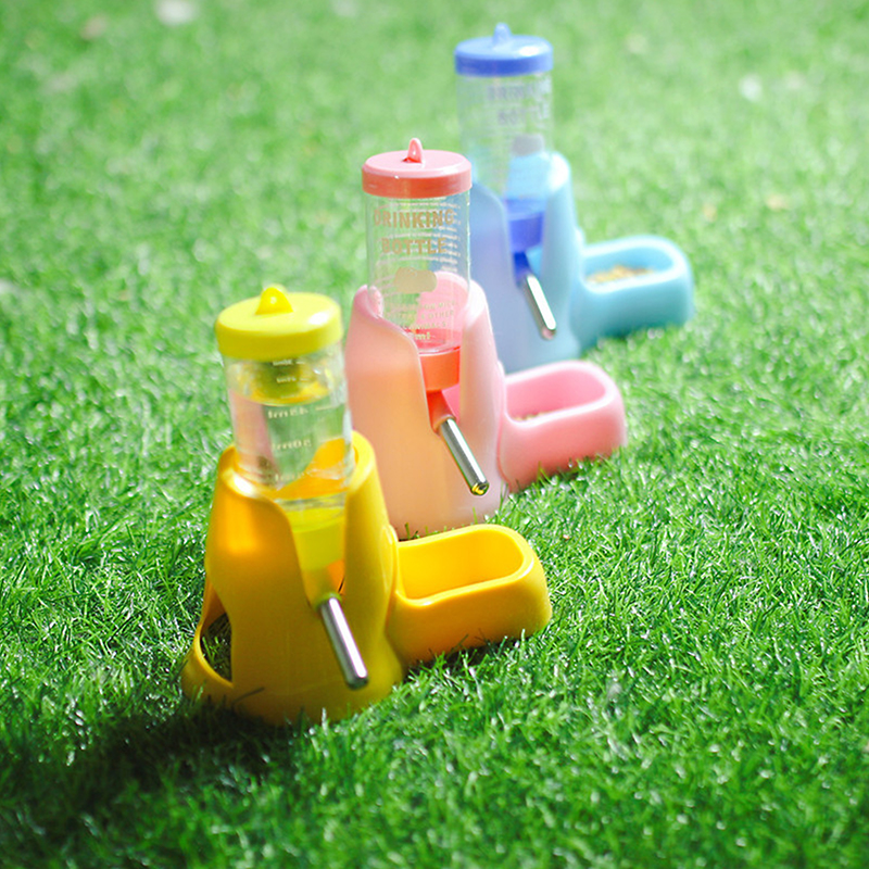 [HUSTOM] COD Hamster chai nước động vật nhỏ phụ kiện tự động cho ăn thiết bị thực phẩm container Pet uống chai