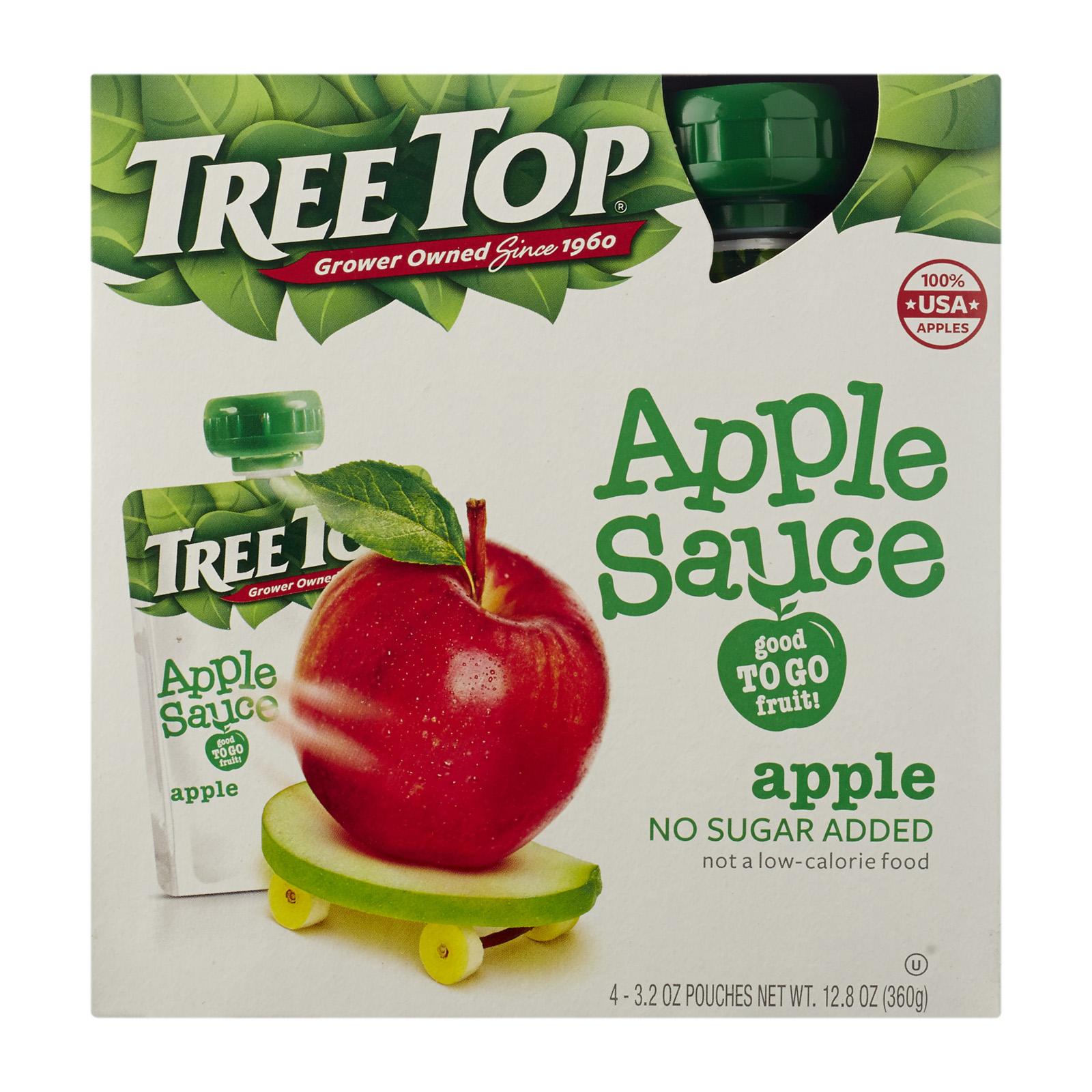 Tree Top Natural Apple Sauce In Pouch No Sugar Added By Redmart