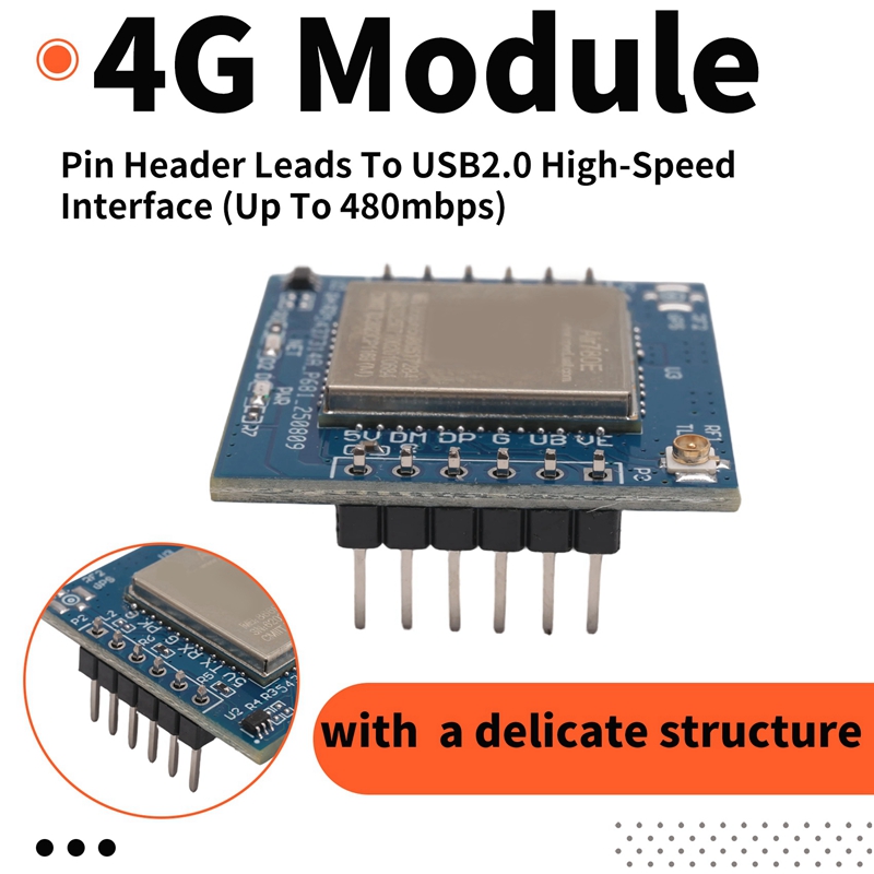 4G Module Luat Air780E Full Netcom Module Mini IoT Serial Communication Data Transmission DTU Multifunction Module