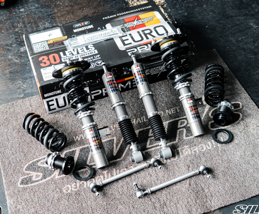 โช๊คสตรัท ปรับเกลียว Silver EuroPRIME Mercedes Benz C Class W204 C207 MonoTube ปรับนุ่ม ปรับสูง ต่ำ โช้ค coilover strut ราคา 27,390 บาท*ส่งฟรี