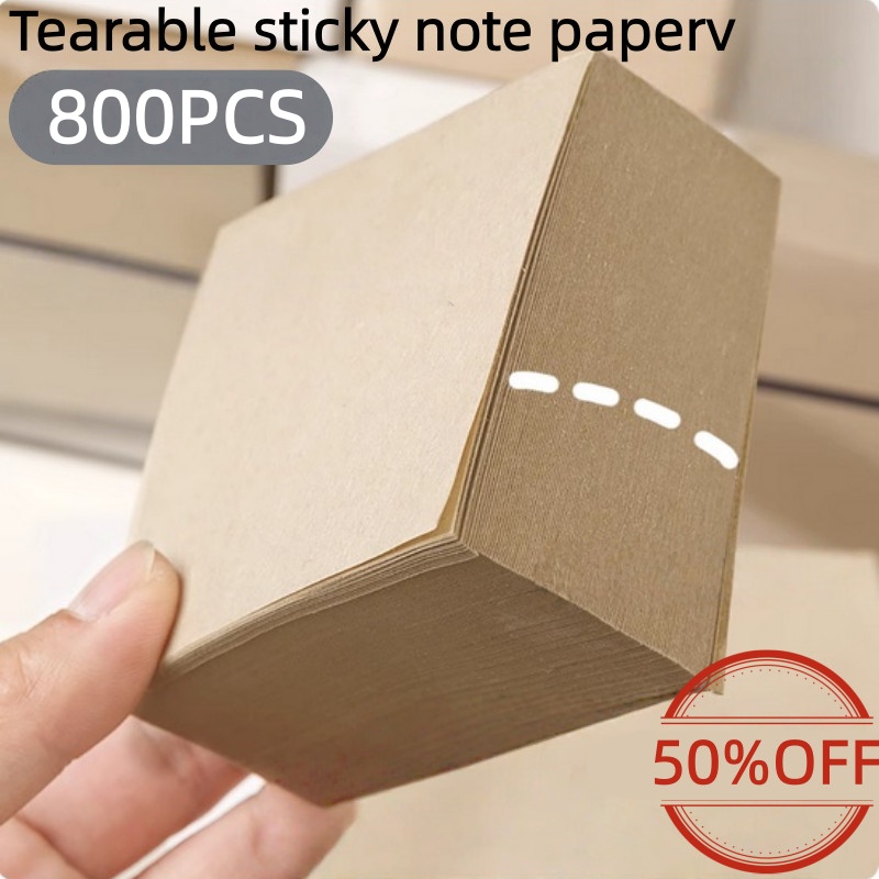 【Local Delivery】1200PCS Sheets of Extra Thick Note Pad Blank Scratch Paper Tearable Square Note Paper Note Paper Office Stationery Student Stationery