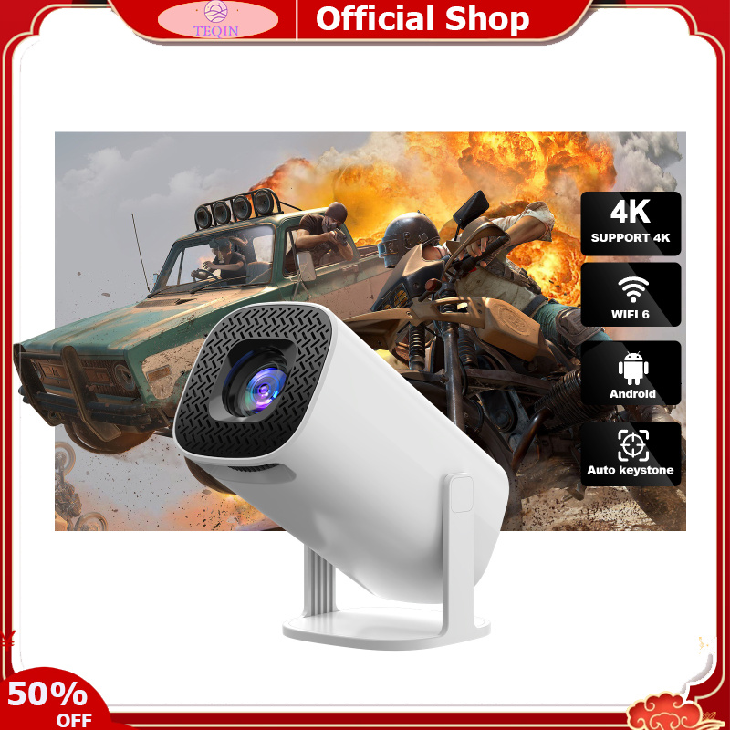 TEQIN toy new Projector Video Projector Outdoor Movies 720P Home 4K Video Smart Projectors Wireless WiFi Home Theater System Projector For Smart Phones Laptop Tablet ราคา 2,485 บาท*ส่งฟรี