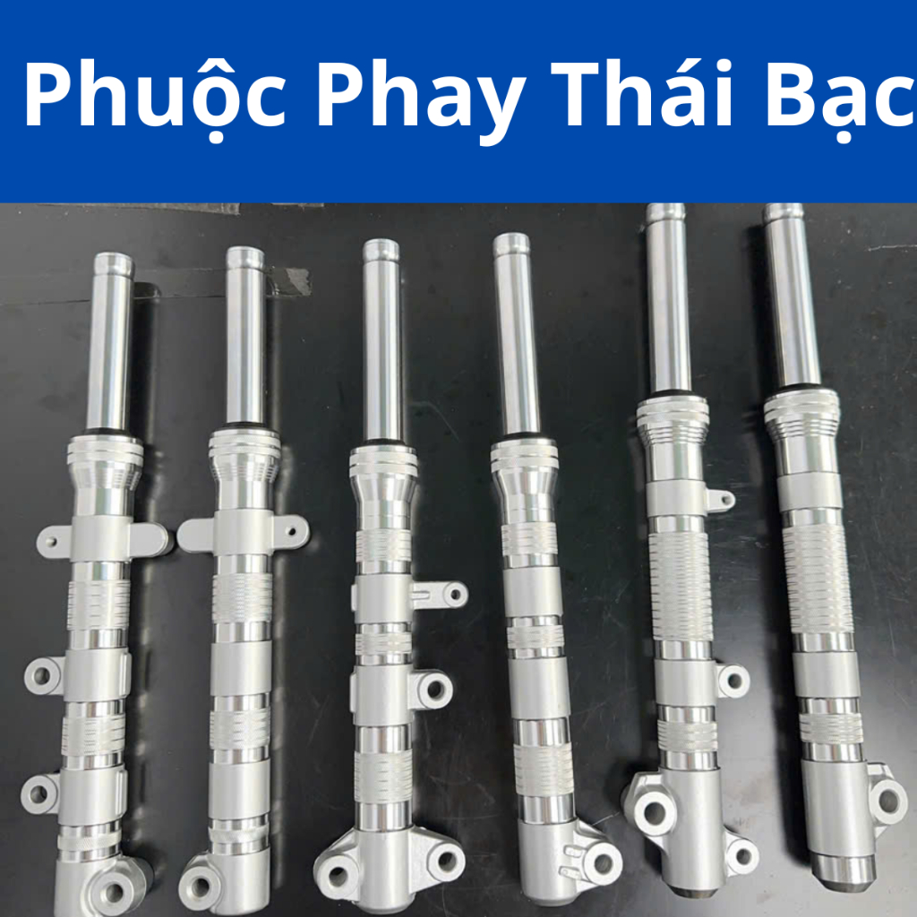 Phuộc Phay Thái Màu Bạc Sirius , Exciter 150-155 , vario (shop đã  căn chỉnh dầu và loxo săn)
