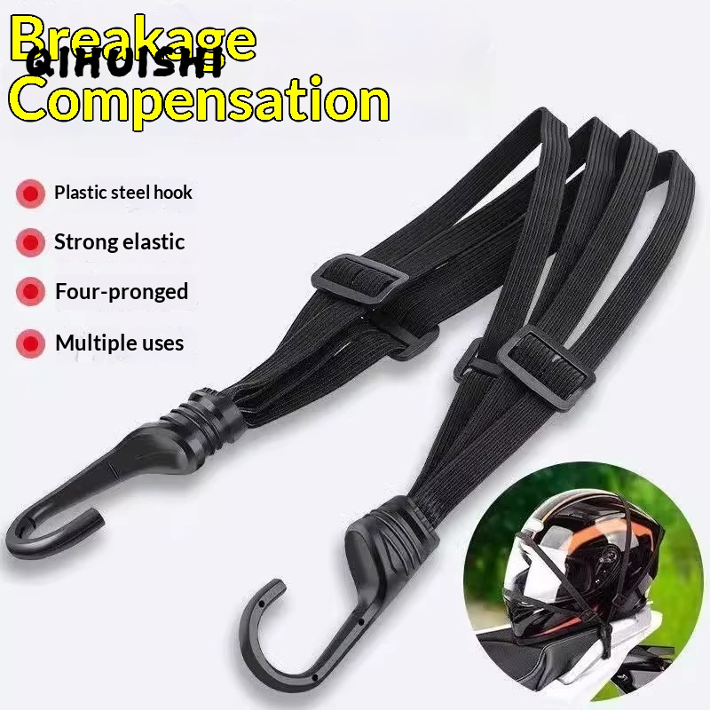 QIHUISHI High Elasticity Helmet Strap with Strong Tensile Strength and Durable Bungee Cord for Motorcycle and Electric Bike Giá 20,000 Đồng*Miễn phí vận chuyển