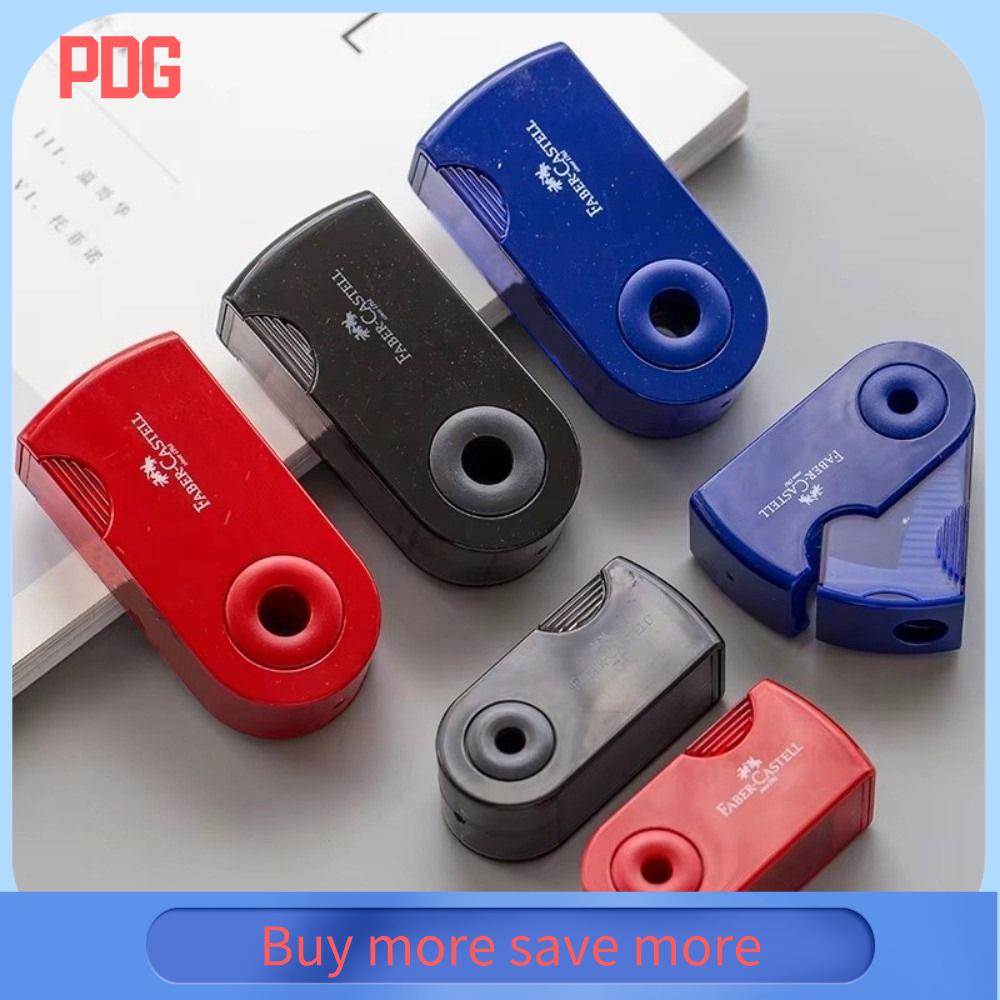 PDG Nhựa Dụng cụ gọt bút chì Đầy màu sắc Lỗ đơn và lỗ đôi Dụng cụ gọt bút chì thủ công Sáng tạo Tiện lợi Đồ dùng học tập