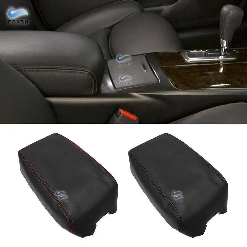 【New-store】 For Nissan Maxima 2009 2010 2011 2012 2013 2014 Microfiber Center Console Armrest Box Cover Protection Trim