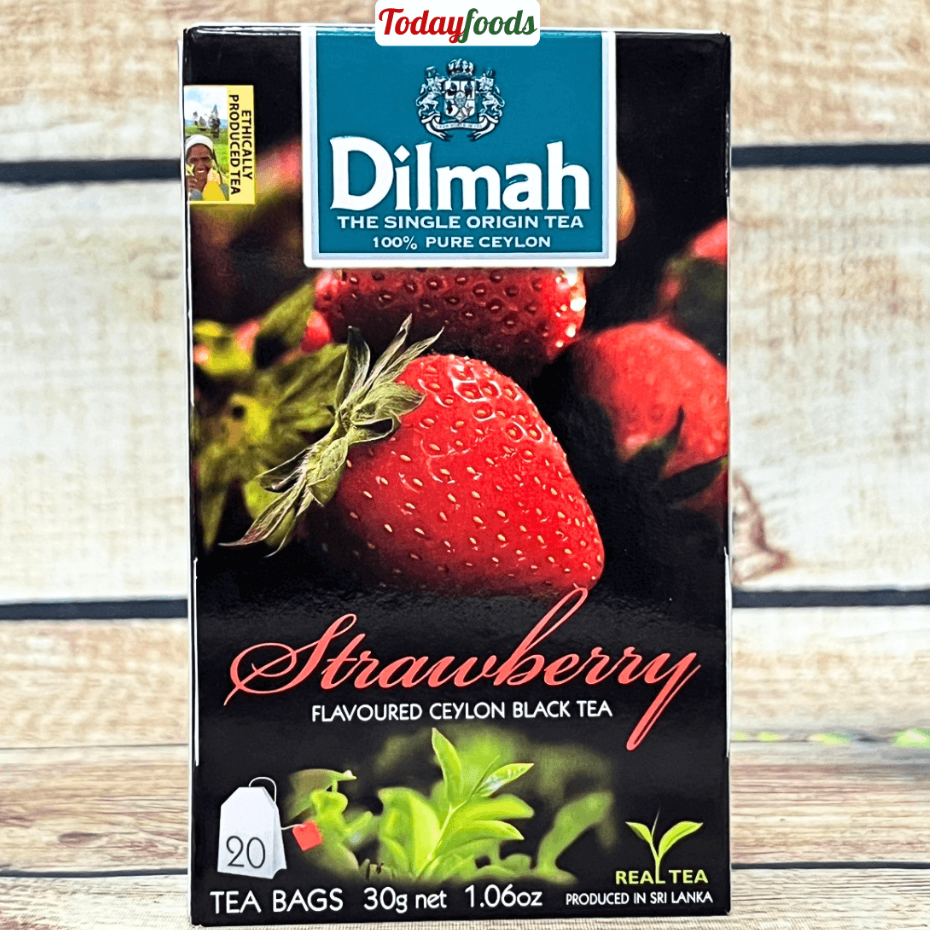(DATE MỚI 15/8/2026) Trà Dâu DILMAH (Sri Lanka) (20 túi x 1.5g) (Trà Dilmah Strawberry)