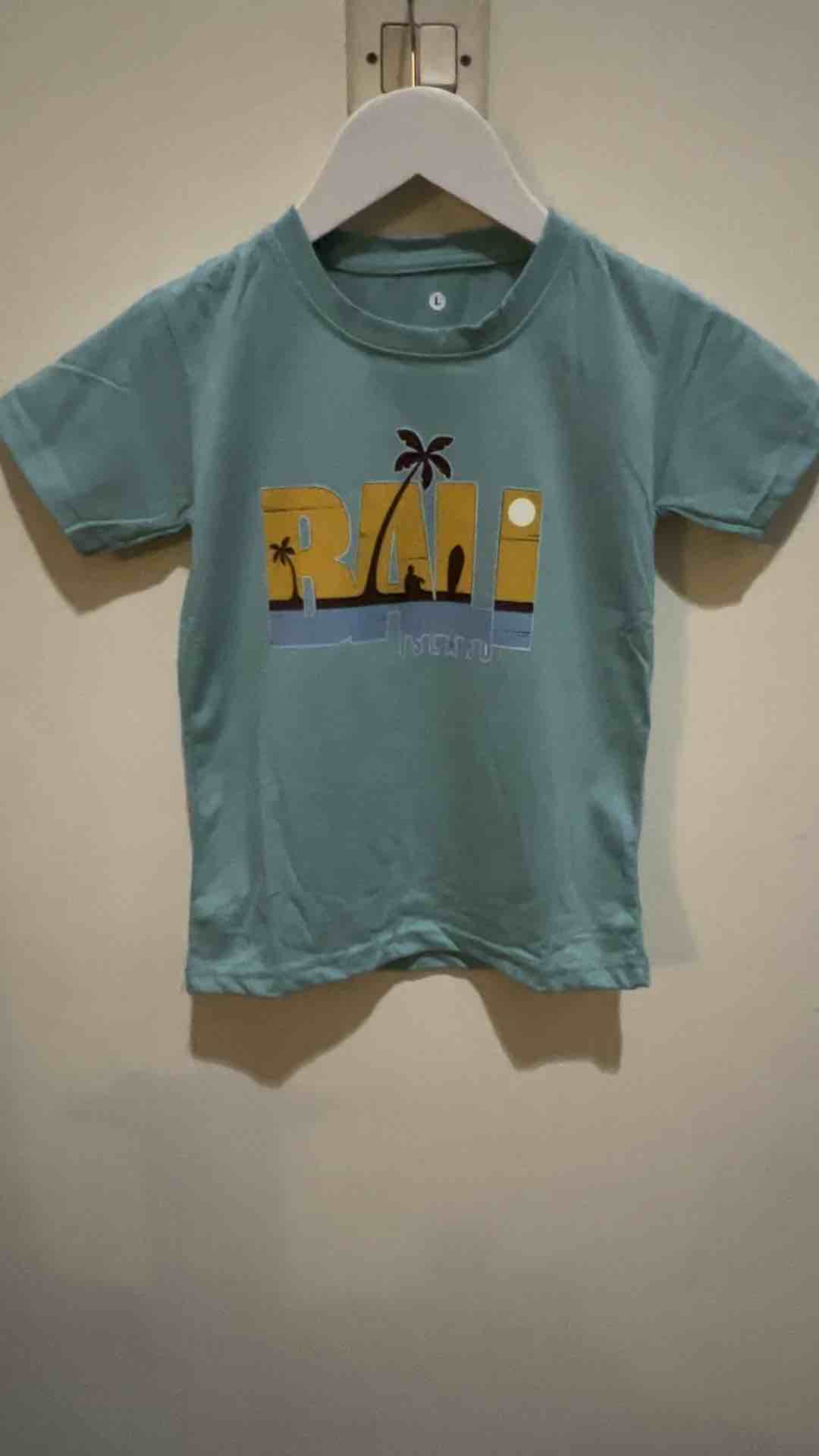 Tshirt kids kaos atasan oblong anak usia 1-12tahun sablon gambar BALI ISLAND