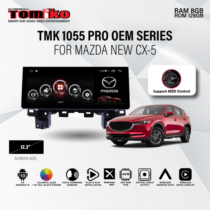 PROMO- HEAD UNIT TOMIKO OEM FOR MAZDA CX5 NEW RAM 4GB - VICTORIOUS21 Harga 15,580,000 rupiah*Gratis Ongkir