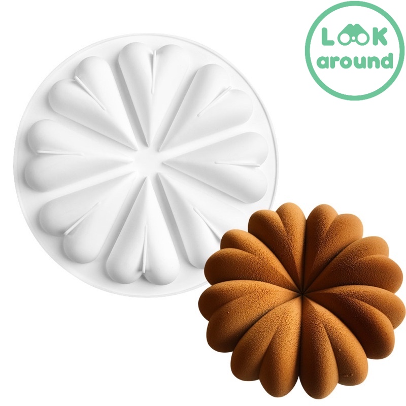 แม่พิมพ์เค้กหัวใจ8นิ้ว แม่พิมพ์ซิลิโคน แม่พิมพ์วาเลนไทน์ แม่พิมพ์ดอกไม้ตูม เทศกาลแห่งความรัก คุณภาพดี Look Around ราคา 439 บาท*ส่งฟรี