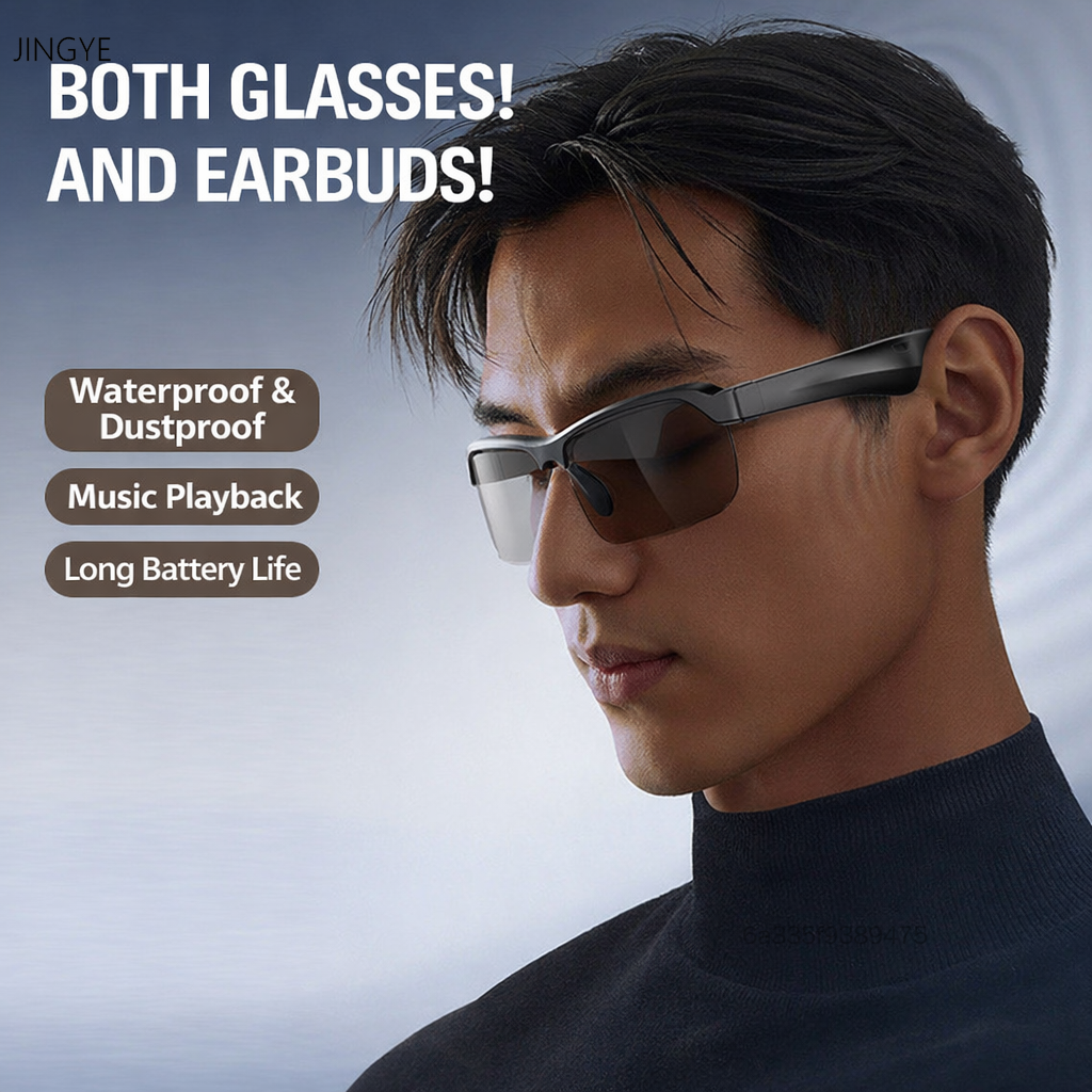 แว่นตาอัจฉริยะ Bluetooth AI - ชุดหูฟังเพลงแปลภาษาป้องกันแสงสีฟ้า ราคา 256 บาท*ส่งฟรี