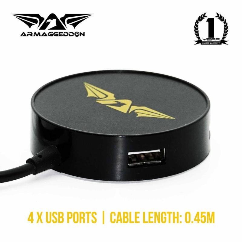 Armaggeddon Neuron-S / Neuron-R 4 x USB Ports Hub Plug and Play Support USB 2.0 / 3.0 Cable Length 0.45m 1 Year Warranty