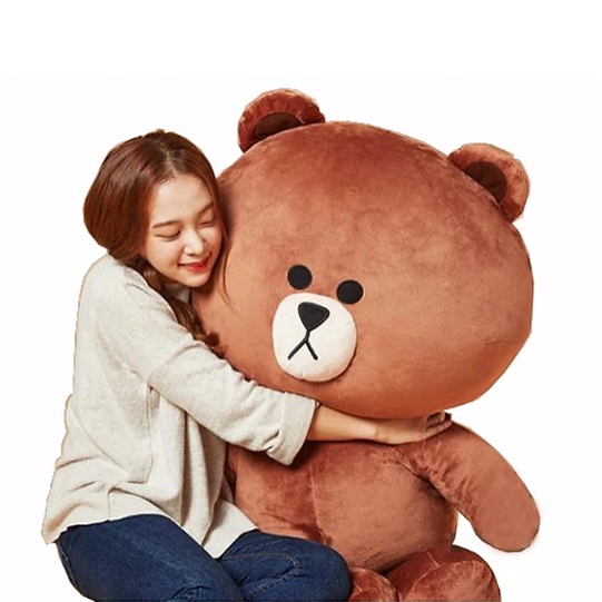 Gấu bông line brown khổ to siêu bự cực dễ thương - thingkids