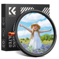 K&F Concept 3 in 1 1/4 Black Diffusion Mist Effect & Variable ND2-32(1-5 Stops) & Circular Polarizing Filter CPL Lens Filter for 37/40.5/43/46/49/52/55/58/62/67/72/77/82mm Camera Lens Nano-C Series