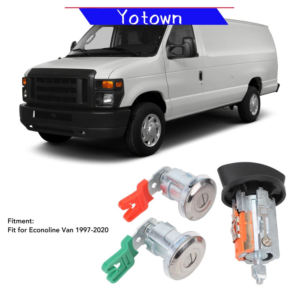 Yotown 707624 Bộ khóa cửa vận hành êm ái Bộ xi lanh khóa đánh lửa Cao cấp đáng tin cậy Độ bền tuyệt vời cho Econoline Van Giá 676,000 Đồng*Miễn phí vận chuyển