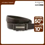 GIORDANO Nam Thắt lưng Thương hiệu tương phản Thắt lưng khóa tự động Thắt lưng trơn hai lớp bằng da không thấm nước Thời trang thường ngày Thắt lưng 01135524