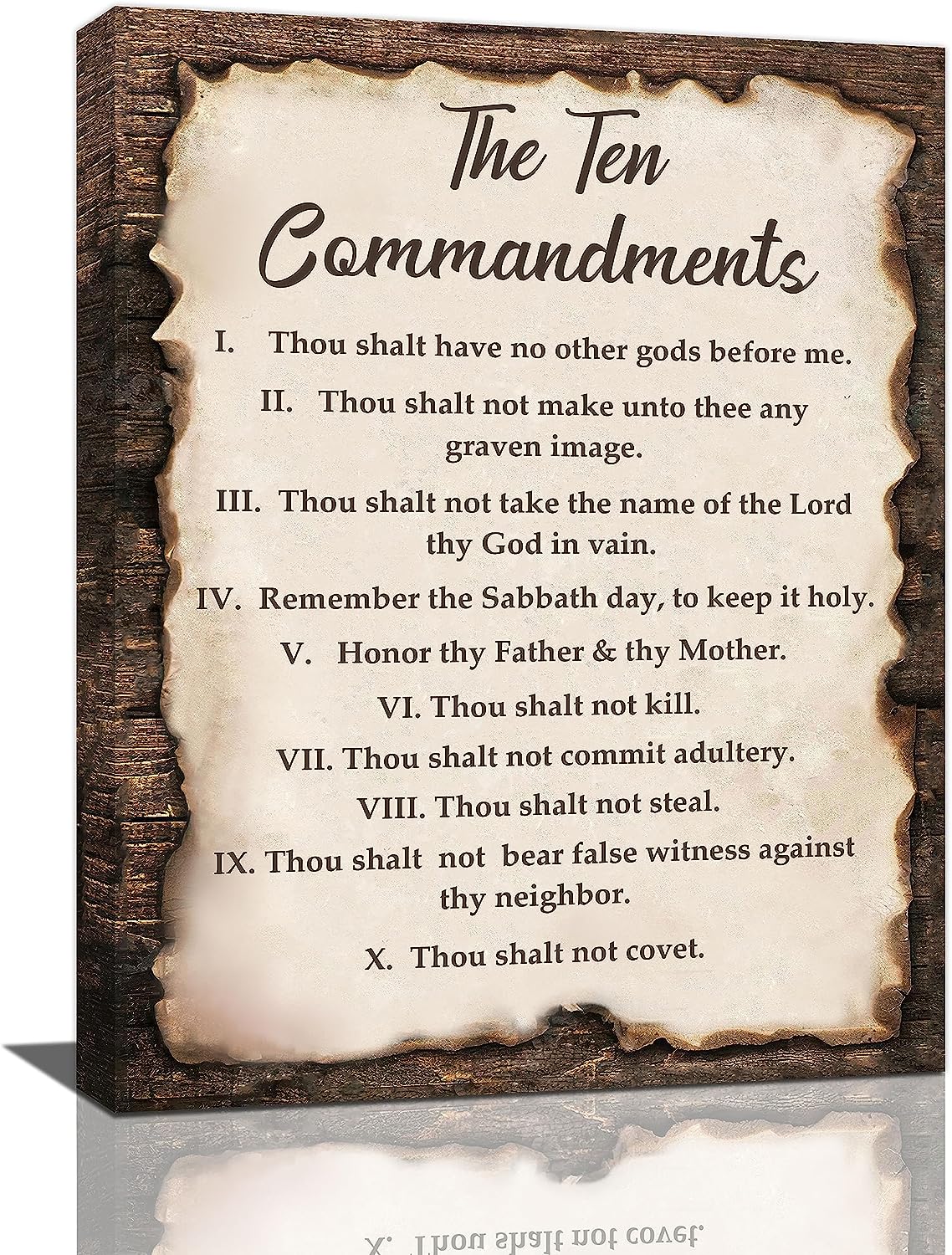 Shop 10 Commandments Wall Frame online