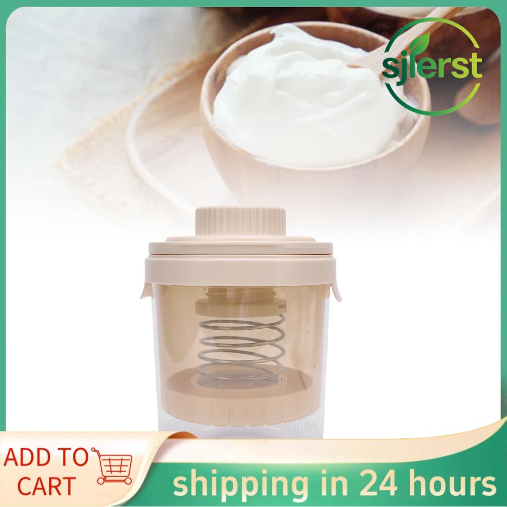 sjlerst Dụng cụ lọc sữa chua Hy Lạp Depisuta 1000ml Máy làm sữa chua Hy Lạp Bộ lọc áp suất lò xo Bộ lọc sữa chua Máy tách Whey quay để làm sữa chua Hy Lạp tự làm (Màu đỏ)