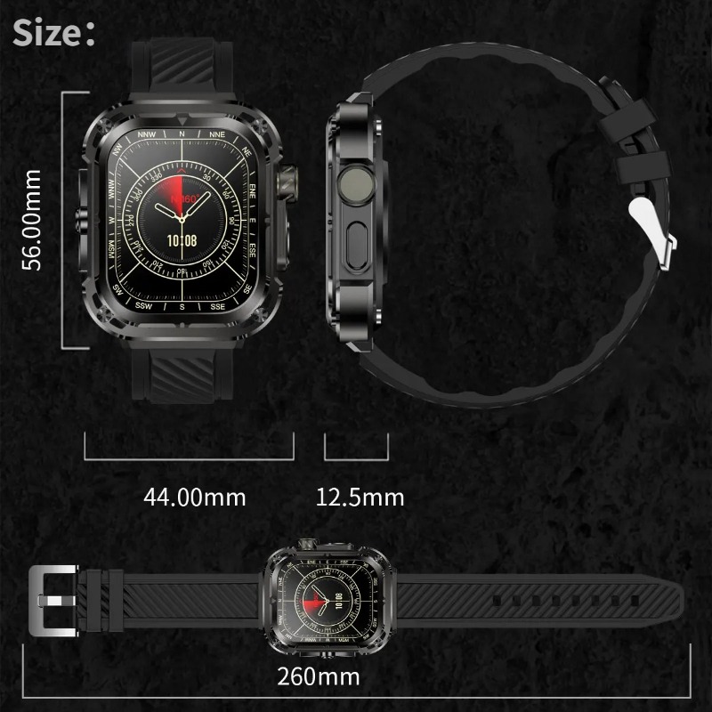 【HET REA】 Ny Z85 MAX Smart Watch 3 i 1 Herr Kvinnor Puls Blodtrycksövervakning Bluetooth-kompatibel Smartwatch Kompatibel för Android IOS Me_voghion.com