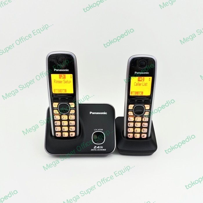 TELEPON WIRELESS/CORDLESS PANASONIC KX-TG3712 TELPON RUMAH 3712 BLACK Harga  1,555,000 Ringgit*Penghantaran Percuma