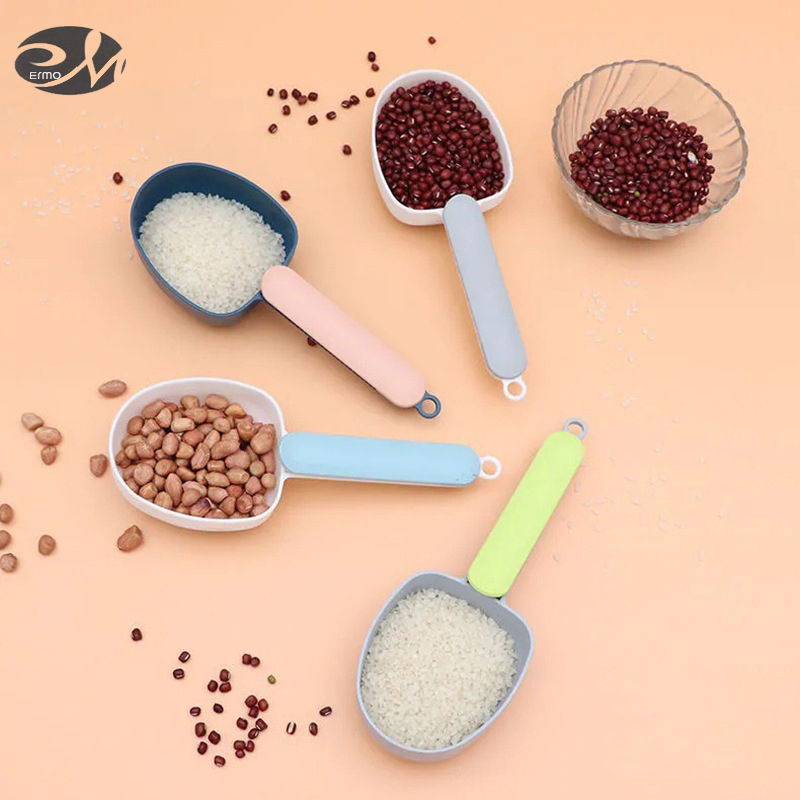 Kitchen multifunctional rice scoop plastic Nordic household measuring spoon shovel grain shovel flour shovel whole grain melon seed shovel ราคา 28 บาท*ส่งฟรี