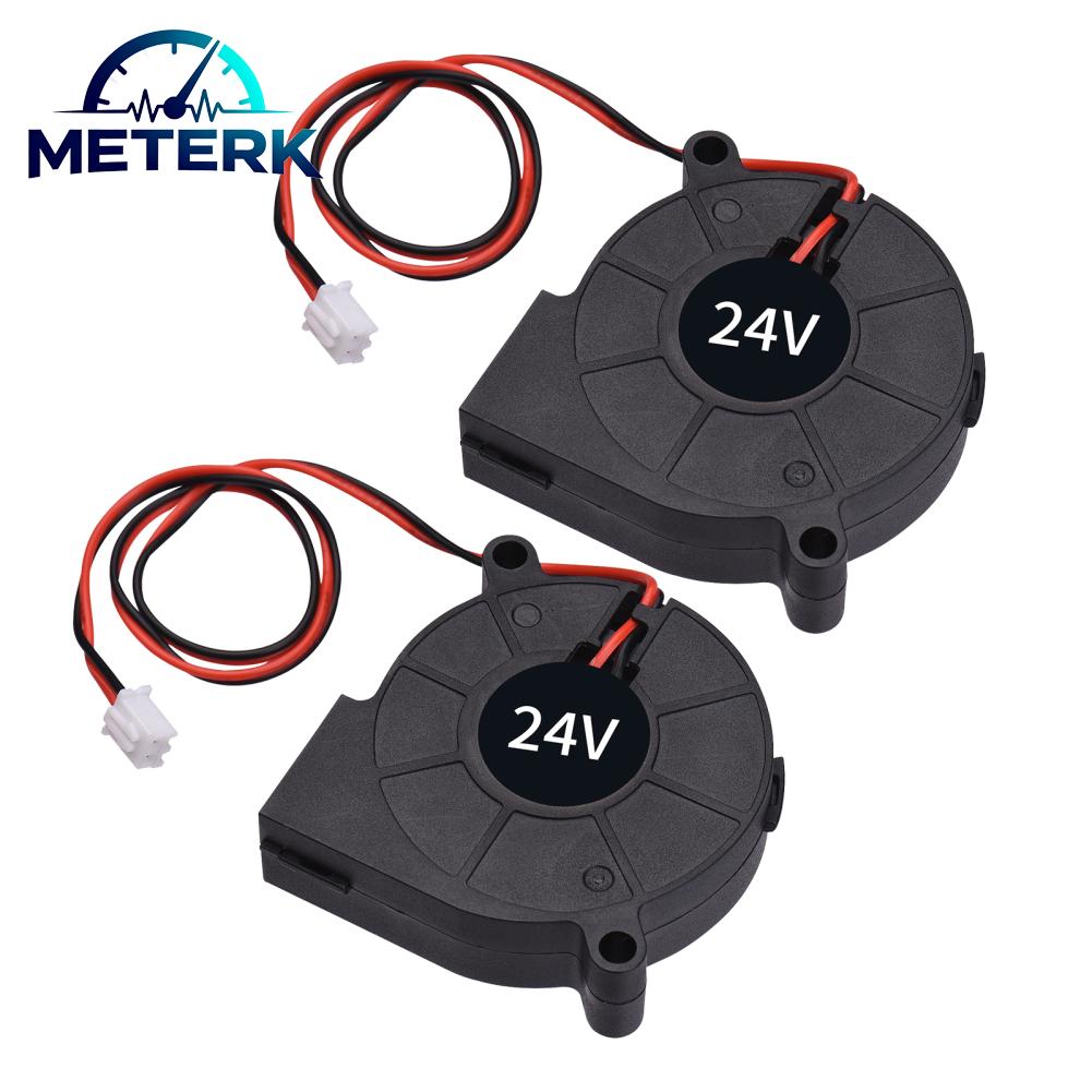 Meterk 5015 Cooling Fan 50x50x15mm 12V/24V Brushless Fan Blower Fan 2-Pin Connector for 3D Printer Parts Giá 62,000 Đồng*Miễn phí vận chuyển