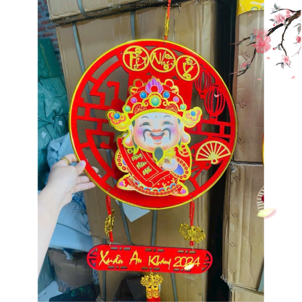 Thần Tài Lắc Đầu Gọi Tài Lộc Thần Tài Tết Cầu May Mắn Tài Lộc Phiên Bản Tiếng Việt 2024 Set trang tr