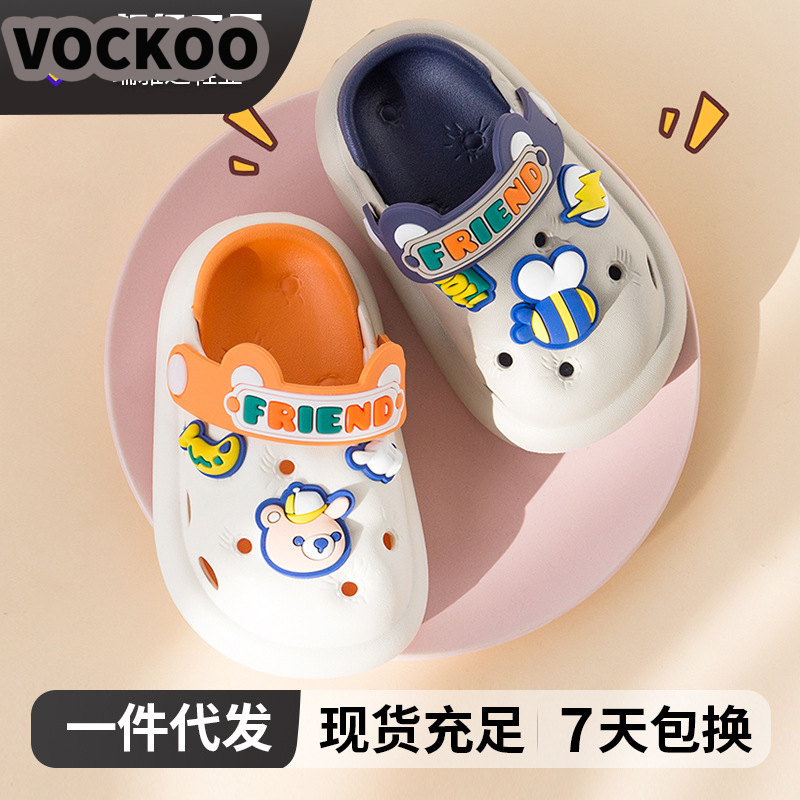 VOCKOO รองเท้าเด็ก รองเท้าเด็กผู้หญิง รองเท้าเด็กผู้ชาย รองเท้าหัวโตผญ รองเท้าแตะเด็ก ปัจจุบัน ด้านล่างดูดซับแรงกระแทก ทันสมัย เหมาะ สม RTX23A0EMG 35Z240828 - ยี่ห้อ VOCKOO ราคา 179 บาท*ส่งฟรี