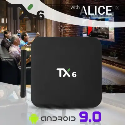 [SG Seller] Truslink TX6 Android 9.0 Smart TV Box Allwinner H6 Quad Core 2.4G+5G Dual WiFi Bluetooth 4.1 4K H.265 Media Player