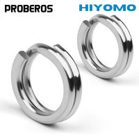 PROBEROS 100PCS Stainless Steel Fishing Solid Ring Heavy Duty Split Rings 25-260LB Jigging Casting Fishing Lure Connectors Tackle Accessories Antirust DAC010