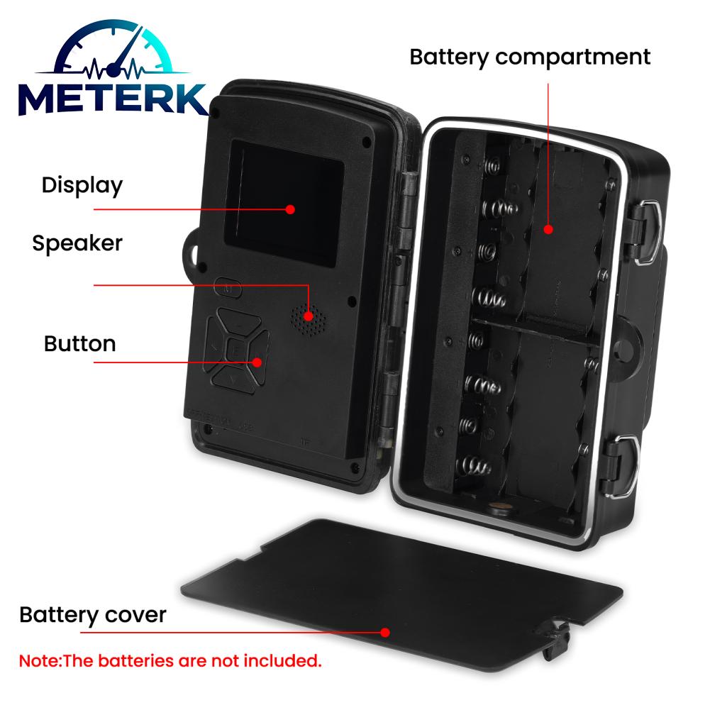 Meterk กล้อง Trail 2.0in IP66 กันน้ำ 1080P HD กล้องกลางแจ้งสำหรับการกำกับดูแลฟาร์มการสังเกตการณ์ภาคสนามกลางแจ้ง ราคา 716 บาท*ส่งฟรี