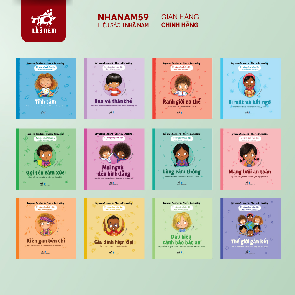 Sách - Series Kỹ năng sống toàn diện (12 chủ đề lớn cho bạn nhỏ 3+) (Jayneen Sanders - Cherie Zamazing) (Nhã Nam)