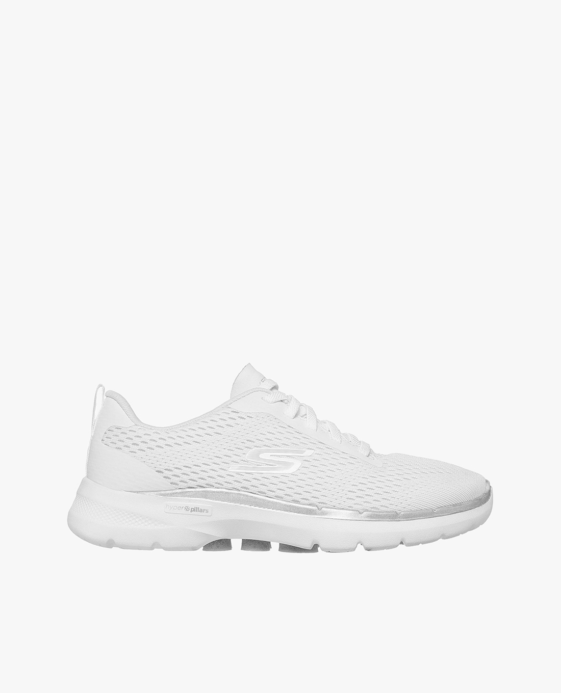 SKECHERS - Giày đi bộ nữ GOwalk 6 Bold Vision 124512-WHT