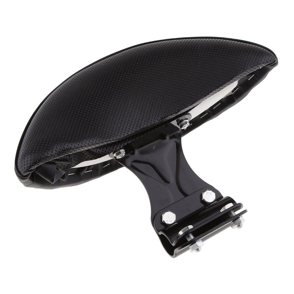 【Best-Selling】 PU Motorcycle Driver Backrest Sissy Bar Cushion Pad - Black rear backrest sissy bar S