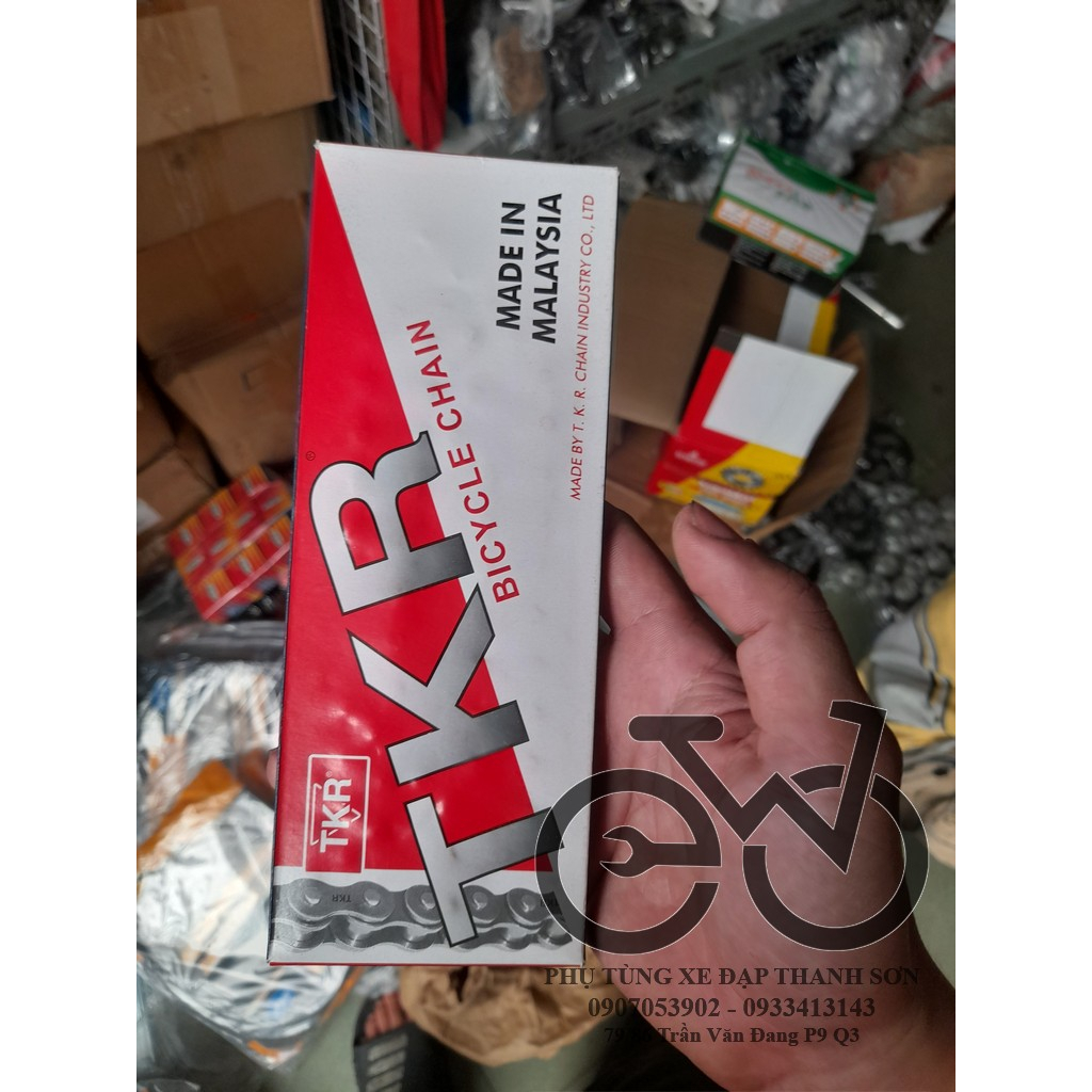 Sên xe đạp - Xích xe đạp TKR Malaysia Cho Líp Đơn, sên xe đạp fixed gear
