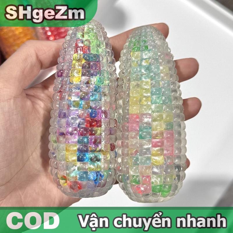 SHgeZm 1 mảnh chậm phục hồi di động giải nén đồ chơi mini màu pha lê mô phỏng siêu mềm Ngô trang trí quà tặng