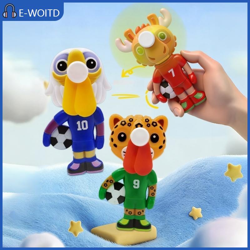【E-WOITD】 มาสคอตฟุตบอลแบบกดด้วยมือ2ชิ้นพัดลมขนาดเล็กไม่มีแบตเตอรี่อุปกรณ์ระบายความร้อนแบบพกพาสำหรับการแข่งขันกีฬา ราคา 47 บาท*ส่งฟรี