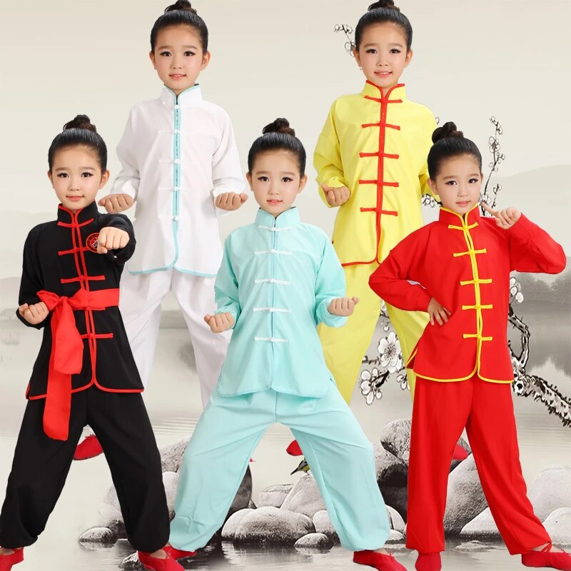 Children Wushu Costume New Youth Short Sleeved Clothes Tai Chi Students Kung Fu Performance Clothing