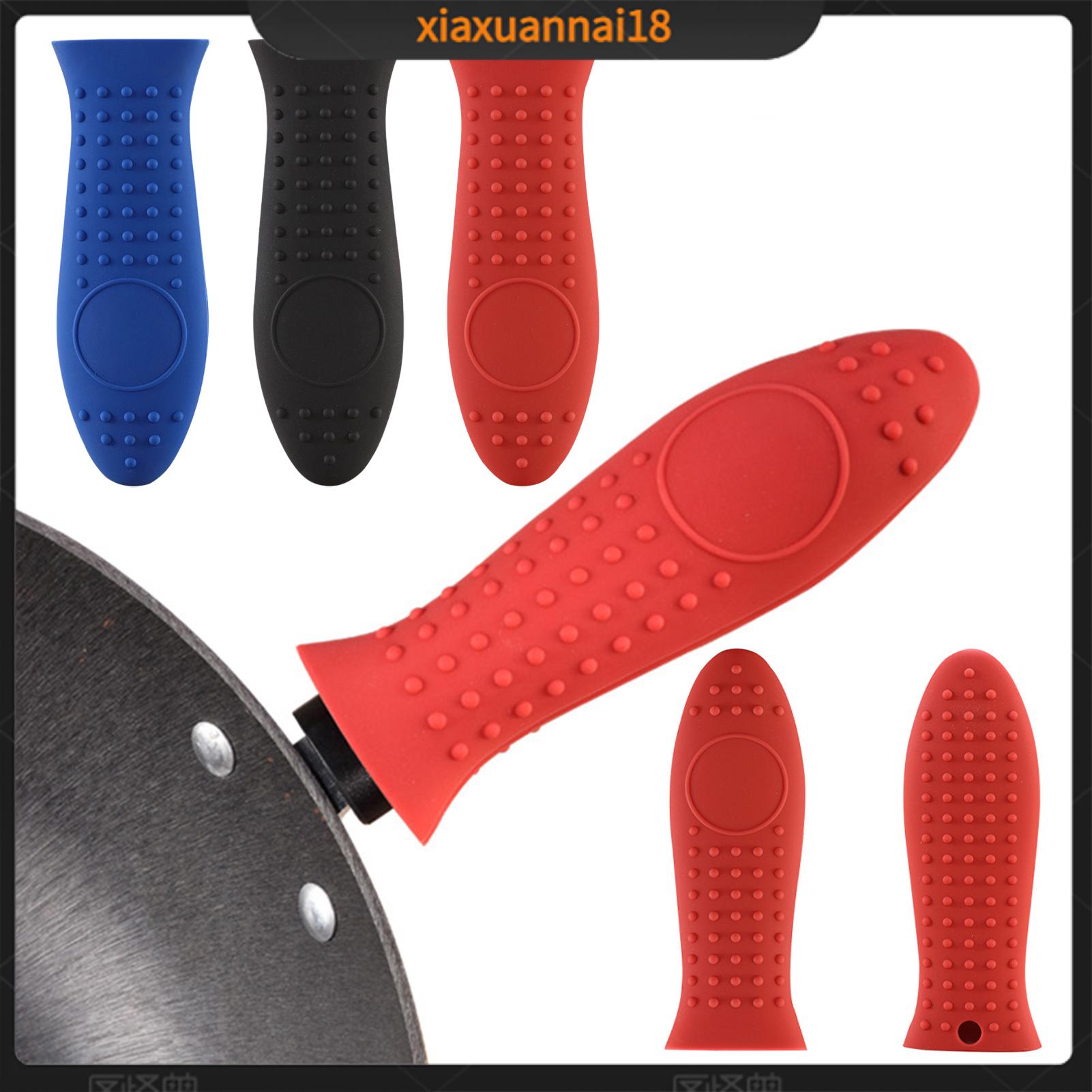 Xiaxuannai Tay cầm silicon chống nóng ống bọc tay cầm tay cầm Silicone chống trượt nắp tay cầm tay cầm silicon chống nóng chống trượt để nấu ăn an toàn và dễ dàng cầm nắm chịu nhiệt cho nồi hấp và chảo dụng cụ nhà bếp cho gia đình