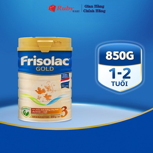 Sữa Bột Frisolac Gold 3 850G cho bé từ 1-2 tuổi