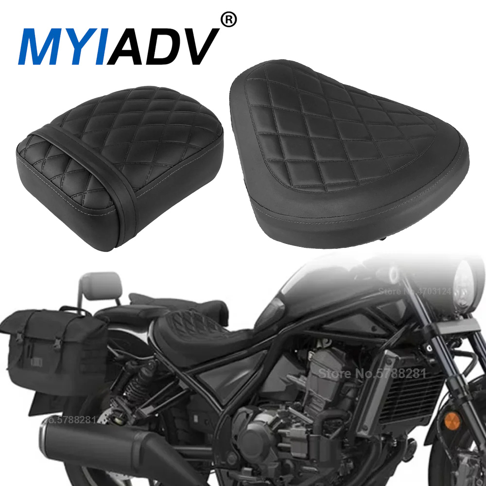 Front Driver Seat Cushion For Honda Rebel CM1100 CMX1100 2021 2022 2023 2024 Motorcycle Rear Pillion Passenger Pad Seat Cover ราคา 3,288 บาท*ส่งฟรี